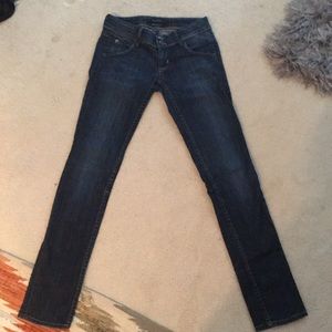 Hudson dark wash skinnies